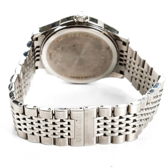 Gucci Womens Stainless Steel Diamond G-Timeless Quartz Watch Black - Picture 4 of 9